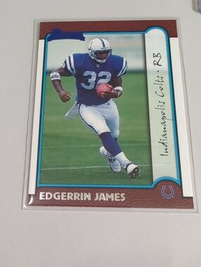 1999 Bowman RC #161 Edgerrin James Indianapolis Colts FOOTBALL Rookie Card NM